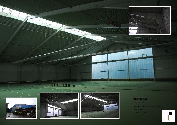 Neubau Tennishalle, Stahlhallenkonstruktion, Planung, Bauleitung - Kreis Soest - NRW